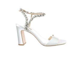 Badley Mischka MP6236 | Korina Satin and Pearl Block Heel